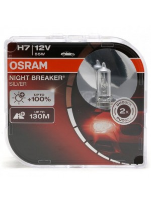 Osram H7 NIGHT BREAKER® SILVER 12V 55W PX26d Duobox