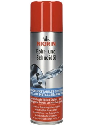 Nigrin 72262 Bohr- und Schneidöl 250ml hochdruckstabiles, silikonfreies Schmiermittel, mindert sichtbar den Verschleiß
