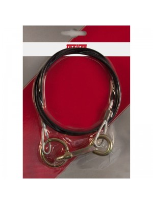 Abreißseil mit Ring 1000 mm, schwarz, verpackt