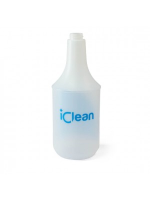 iclean Flasche mit Mischskala 1L (Hochwertige 1 Liter HDPE-Zylinderflasche mit Verdünnungsskala)