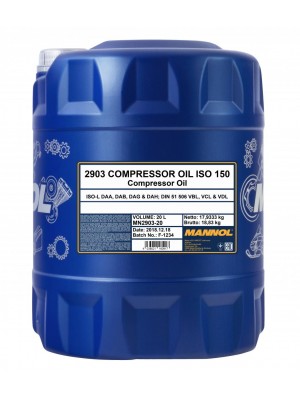 MANNOL Compressor Oil ISO 150 20l Kanister