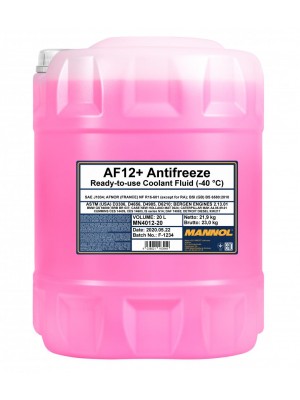 Mannol Kühlerfrostschutz Antifreeze AF12+ -40 longlife Fertigmischung 20l Kanister