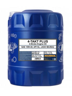 MANNOL 4-Takt Plus 10W-40 Motorrad Motoröl 20l Kanister