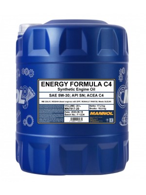 Mannol Energy Formula C4 5W-30 Motoröl 20l Kanister
