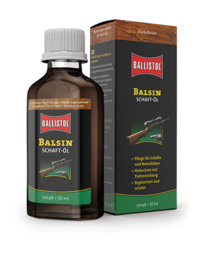 Ballistol Balsin Schaft-Öl dunkelbraun, 50 ml