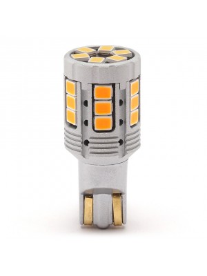 WY16W W2,1x9,5d T15 LED Glassockel 24x 2835 SMD Orange Canbus