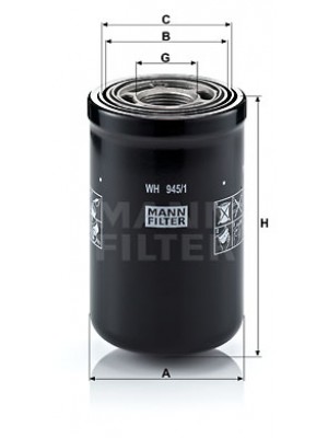 MANN-FILTER WH 945/1 - Hydraulikfilter, Automatikgetriebe