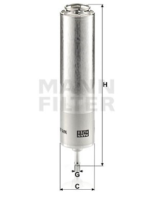 MANN-FILTER WK 5001 - Kraftstofffilter