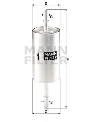 MANN-FILTER WK 512/1 - Kraftstofffilter