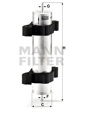 MANN-FILTER WK 521/2 - Kraftstofffilter