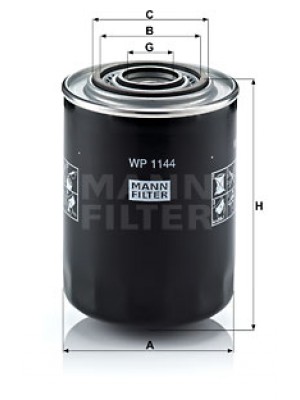 MANN-FILTER WP 1144 - Ölfilter