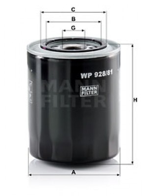 MANN-FILTER WP 928/81 - Ölfilter
