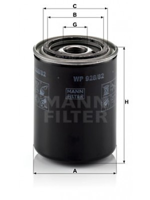 MANN-FILTER WP 928/82 - Ölfilter