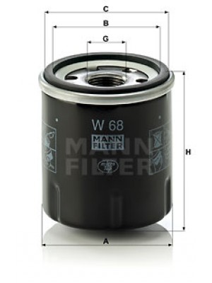 MANN-FILTER W 68 - Ölfilter