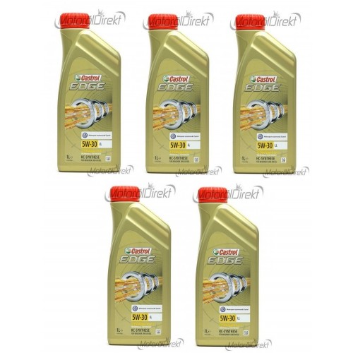 Castrol Edge 5W-30 LL Fluid Titanium Motoröl Longlife III 5x 1l = 5 Liter -  Motoröl günstig kaufen