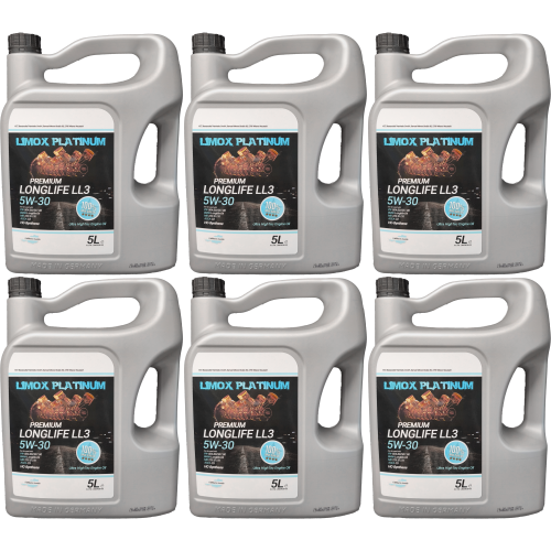 LIMOX Platinum Longlife LL3 5W-30 Motoröl 6x 5 = 30 Liter