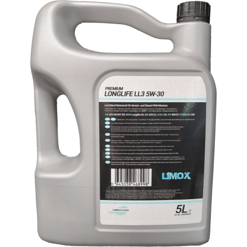LIMOX Platinum Longlife LL3 5W-30 Motoröl 5Liter