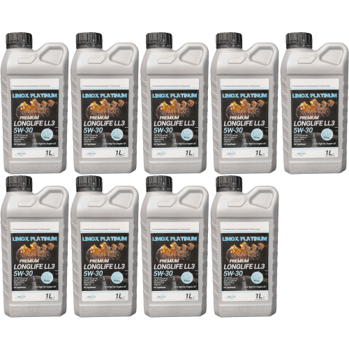 LIMOX Platinum Longlife LL3 5W-30 Motoröl 9x 1l = 9 Liter