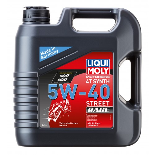 Liqui Moly 1685 Motorbike 4T Synth 5W-40 Motorrad Motoröl Street Race 4l
