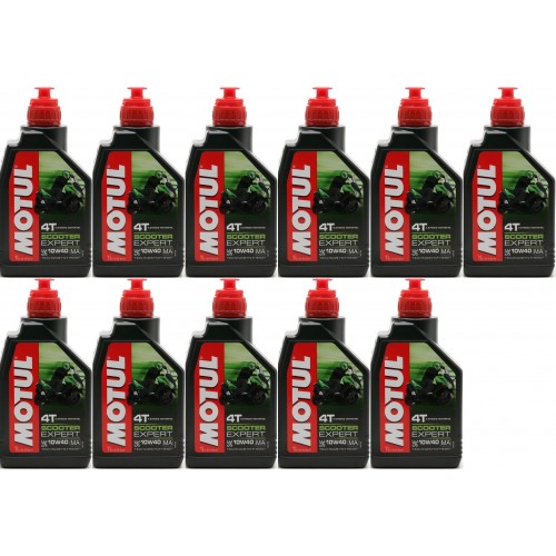 Motul Scooter Expert 4T 10W-40 MA Motorrad Motoröl 11x 1l = 11