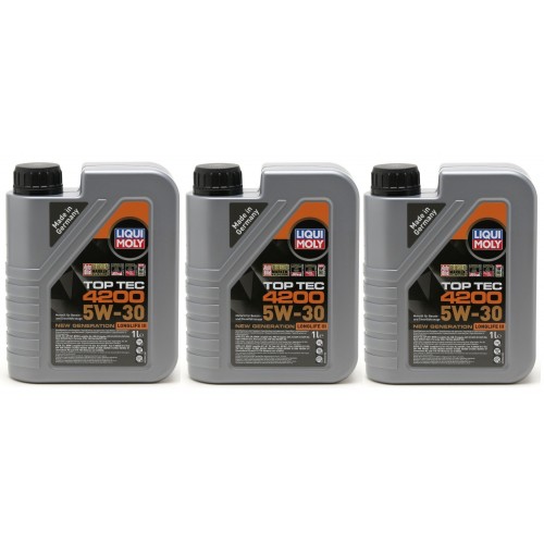 Liqui Moly 3706 5W-30 Top Tec 4200 Longlife III Motoröl 1l - Motorenöle  Gasbetriebene Fahrzeuge - Liqui Moly - Öl Marken - Öle 