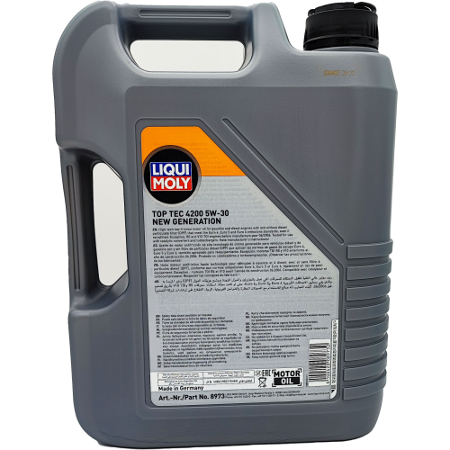 Liqui Moly 3707 5W-30 Top Tec 4200 Longlife III Motoröl 5l Kanister