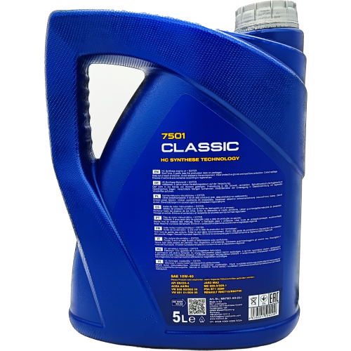 Mannol 7501 Classic 10W-40 synthetisches Motoröl 5l Kanister