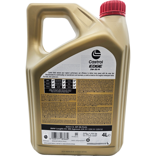 Castrol Edge 5W-30 M (BMW LL04 + MB 229.52) Motoröl 4l