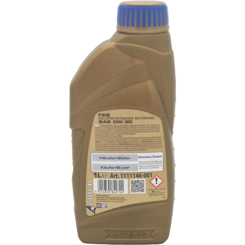 Ravenol FES SAE 0W-30 Motoröl 1 Liter Flasche