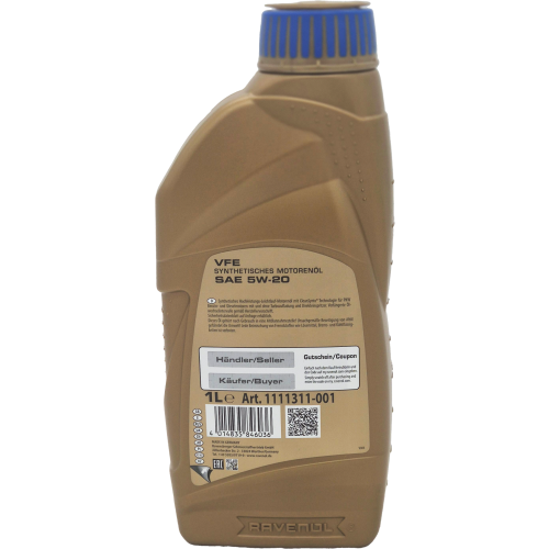 Ravenol VFE SAE 5W-20 Motoröl 1 Liter Flasche