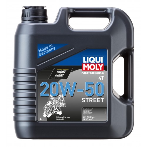 Liqui Moly 1696 Motorbike 4T 20W-50 Motorrad Motoröl Street 4l