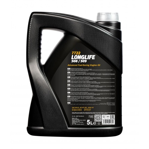 Mannol 7722 Longlife 508/509 0W-20 Motoröl 5l Kanister