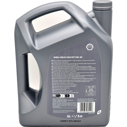 Shell Helix HX8 ECT 5W-40 Motoröl 5l