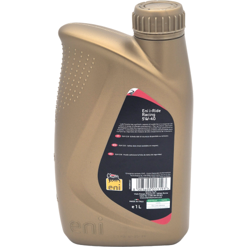 Eni i-Ride Racing 5W-40 synthetisches Motorrad Motoröl 1l
