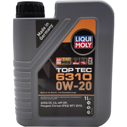 Liqui Moly 21875 Top Tec 6310 0W-20 Motoröl 1 Liter Kanister