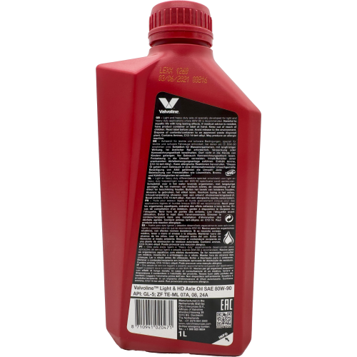 Valvoline LIGHT & HD AXLE OIL 80W-90 1 Liter Flasche