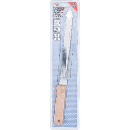 BGS Dämmstoffmesser | 420 mm | Holzgriff