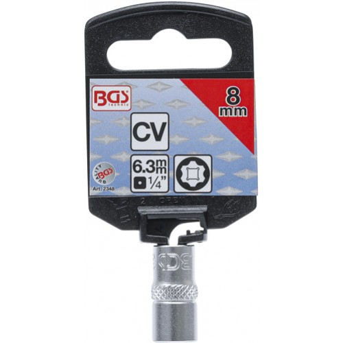 BGS Steckschlüssel-Einsatz Super Lock | Antrieb Innenvierkant 6,3 mm (1/4"") | SW 8 mm
