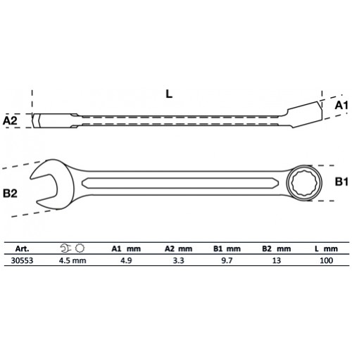 BGS Maul-Ringschlüssel | SW 4,5 mm