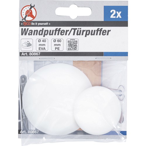 BGS Wand- / Türpuffer | Ø 40 / 60 mm | 2-tlg.