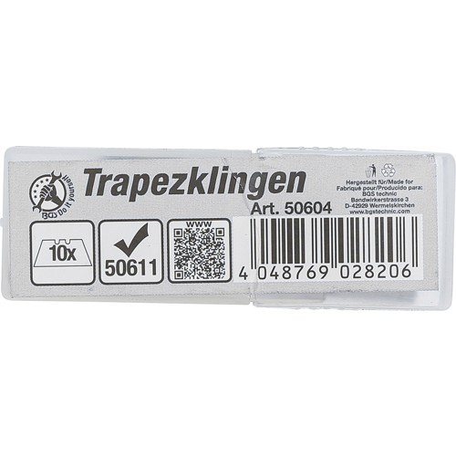 BGS Trapezklingen-Satz | für Art. 50611 | 10-tlg.