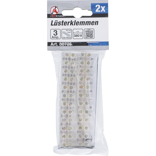BGS Lüsterklemmen | 2,5 mm² | 3 Amp. | 2 Stück | 12er Block