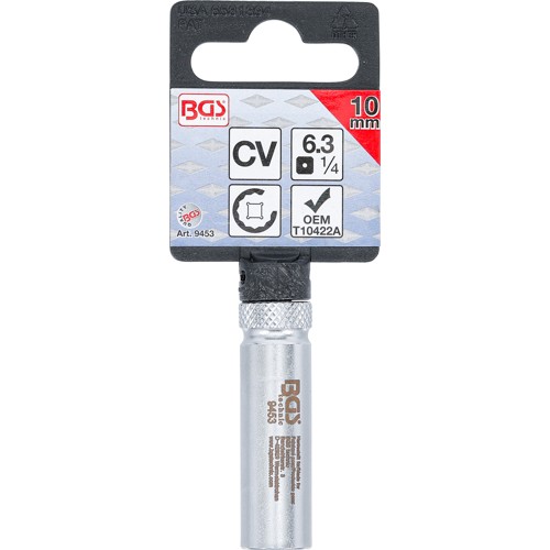 BGS Steckschlüssel für Unterdruckversteller am VAG Turbolader | SW 10 mm