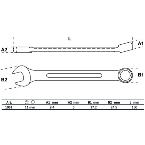 BGS Maul-Ringschlüssel | SW 11 mm