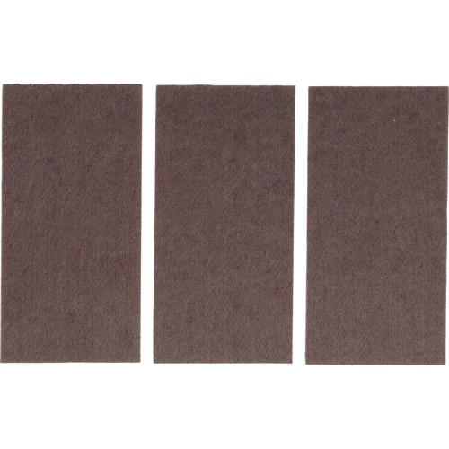 BGS Filzgleiter | Platten | braun | 100 x 200 mm | 3-tlg.