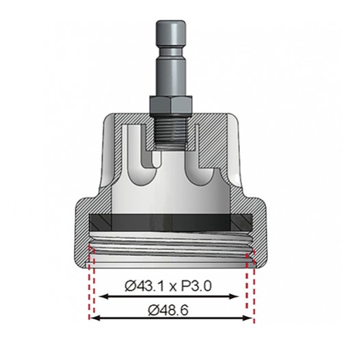 BGS Adapter 20 für Art. 8027, 8098 | für Saab Ecopower
