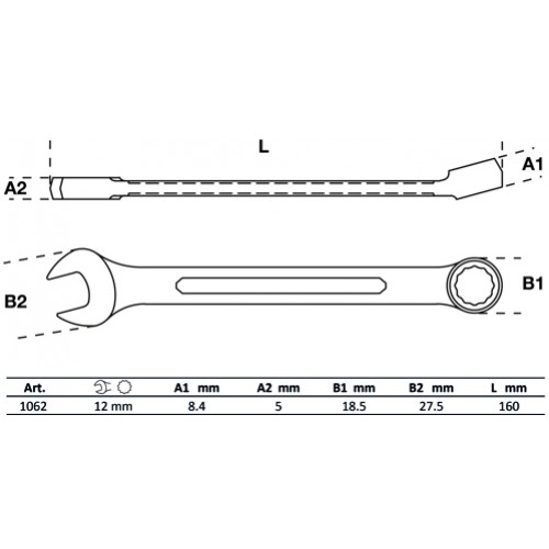 BGS Maul-Ringschlüssel | SW 12 mm