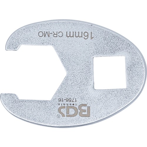 BGS Hahnenfußschlüssel | Antrieb Innenvierkant 10 mm (3/8"") | SW 16 mm