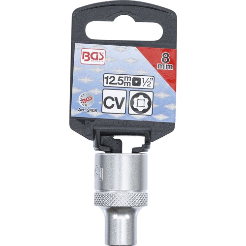 BGS Steckschlüssel-Einsatz Super Lock | Antrieb Innenvierkant 12,5 mm (1/2"") | SW 8 mm