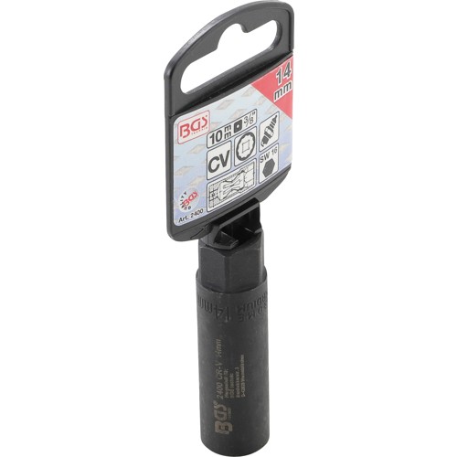 BGS Zündkerzen-Einsatz Sechskant | Antrieb Innenvierkant 10 mm (3/8"") | SW 14 mm